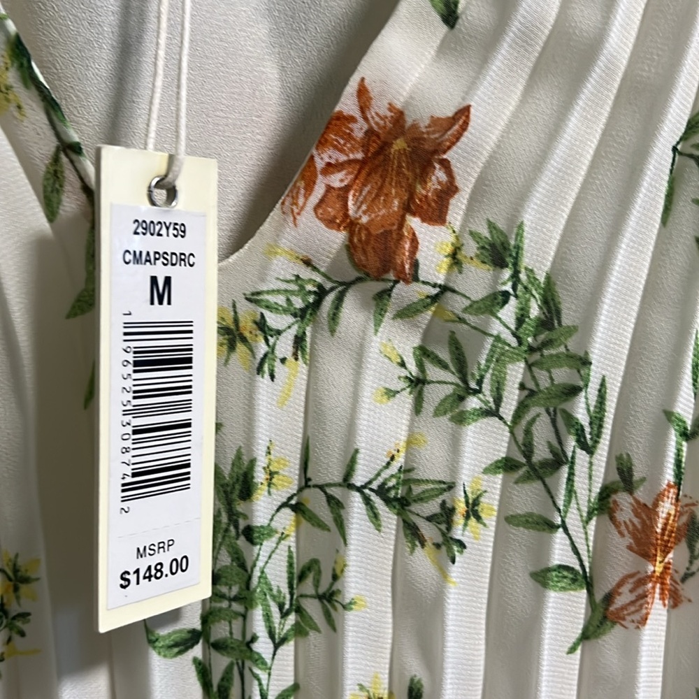 NWT pleated floral dress Max Studio London - Picture 5 of 9
